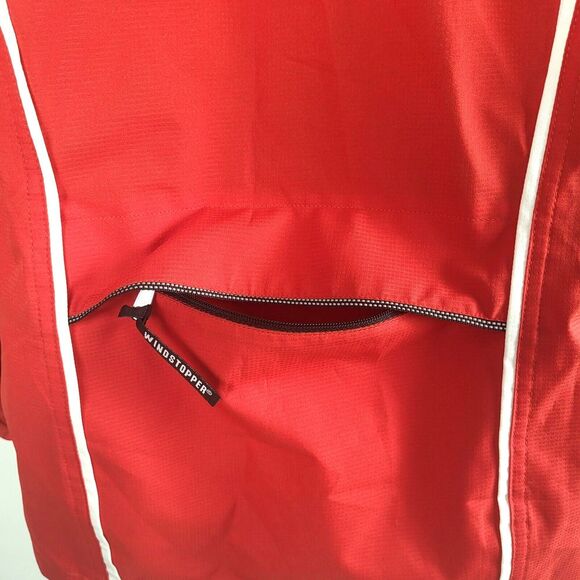 NEW Gore Bike Wear WINDSTOPPER Small Red Jacket Full Zip Cycle White Gray Black - Picture 10 of 15